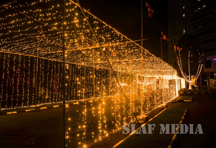 All Night Pirith Chanting and Alms Giving at Air Force Headquarters
