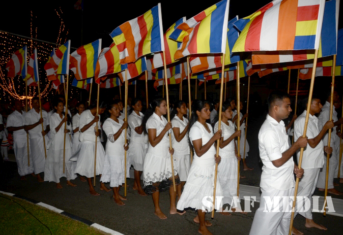 All Night Pirith Chanting and Alms Giving at Air Force Headquarters
