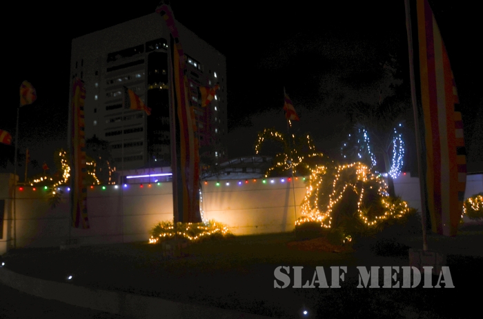 All Night Pirith Chanting and Alms Giving at Air Force Headquarters