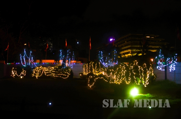 All Night Pirith Chanting and Alms Giving at Air Force Headquarters