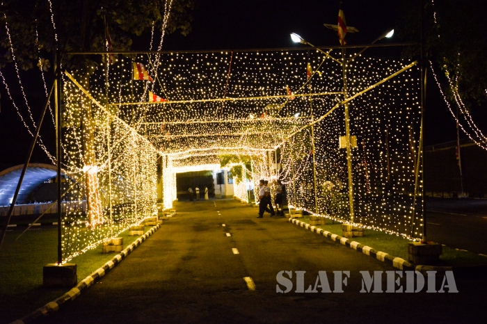 All Night Pirith Chanting and Alms Giving at Air Force Headquarters