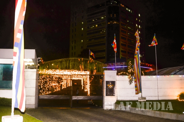 All Night Pirith Chanting and Alms Giving at Air Force Headquarters