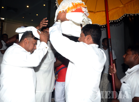 All Night Pirith Chanting and Alms Giving at Air Force Headquarters