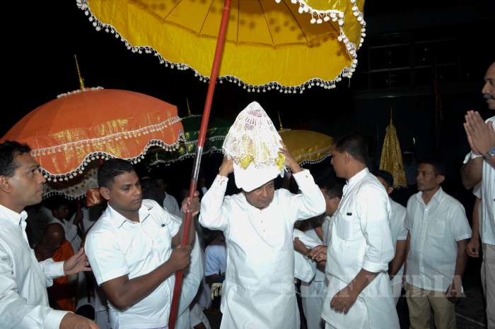 All Night Pirith Chanting and Alms Giving at Air Force Headquarters