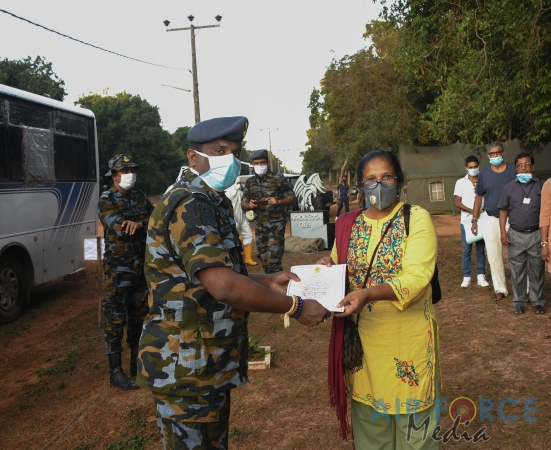 203 Returnees Released from SLAF Quarantine Centre at Mullaittivu