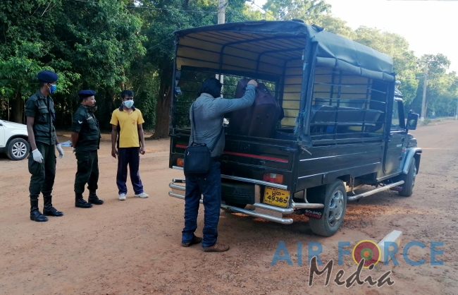 76 Civilians Quarantined at the SLAF Quarantine Centres Leave for Homes