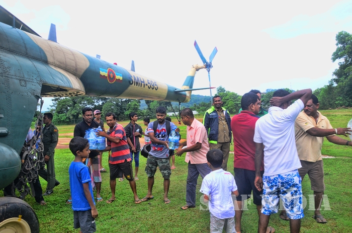 SLAF Flood Relief Operations on 21 May 2016