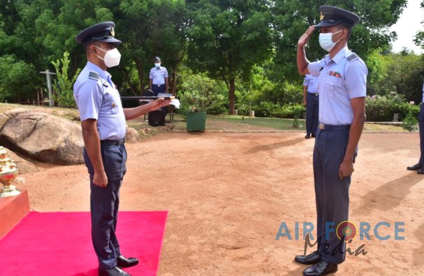 CHANGE OF COMMAND AT NO 06 AIR DEFENCE RADAR SQUADRON, CHINA BAY