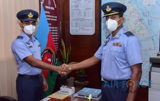 CHANGE OF COMMAND AT NO 06 AIR DEFENCE RADAR SQUADRON, CHINA BAY