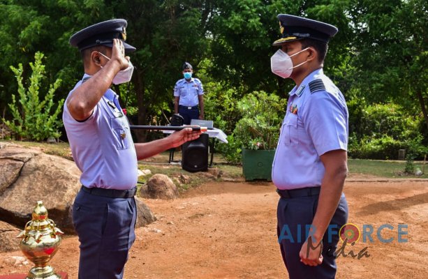 CHANGE OF COMMAND AT NO 06 AIR DEFENCE RADAR SQUADRON, CHINA BAY