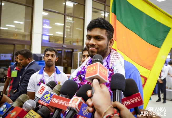 CORPORAL RUMESH THARANGA RETURNS HOME AFTER REMARKABLE INTERNATIONAL SUCCESS