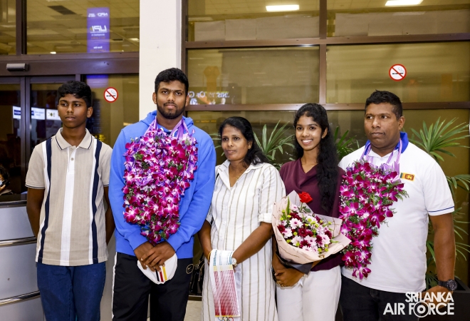 CORPORAL RUMESH THARANGA RETURNS HOME AFTER REMARKABLE INTERNATIONAL SUCCESS