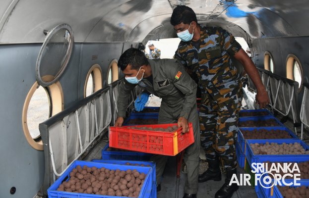 SLAF EXECUTES FIFTH AERIAL SEED BOMBING MISSION