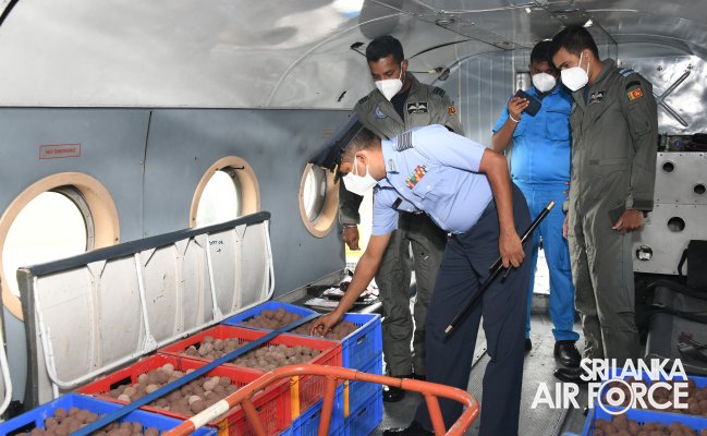 SLAF EXECUTES FIFTH AERIAL SEED BOMBING MISSION