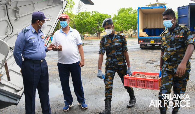 SLAF EXECUTES FIFTH AERIAL SEED BOMBING MISSION