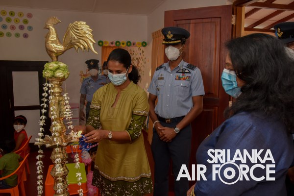SEVA VANITHA UNIT DECLARES OPEN A DAY CARE CENTRE AT SLAF STATION SIGIRIYA