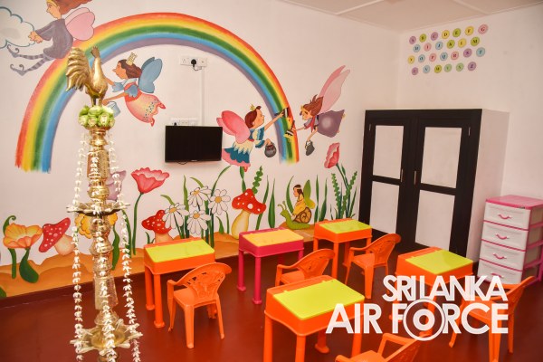 SEVA VANITHA UNIT DECLARES OPEN A DAY CARE CENTRE AT SLAF STATION SIGIRIYA