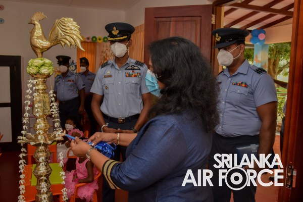 SEVA VANITHA UNIT DECLARES OPEN A DAY CARE CENTRE AT SLAF STATION SIGIRIYA