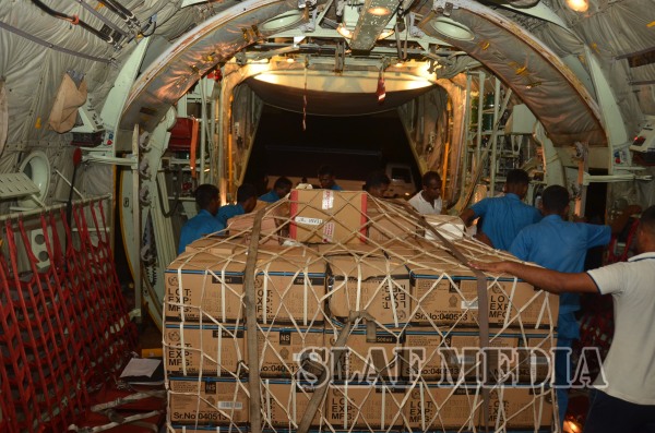 Rescue
& Relief Contingents Fly on SLAF C 130 to Nepal to Assist
Earthquake Victims