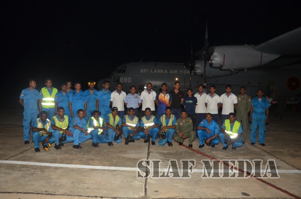 Rescue
& Relief Contingents Fly on SLAF C 130 to Nepal to Assist
Earthquake Victims
