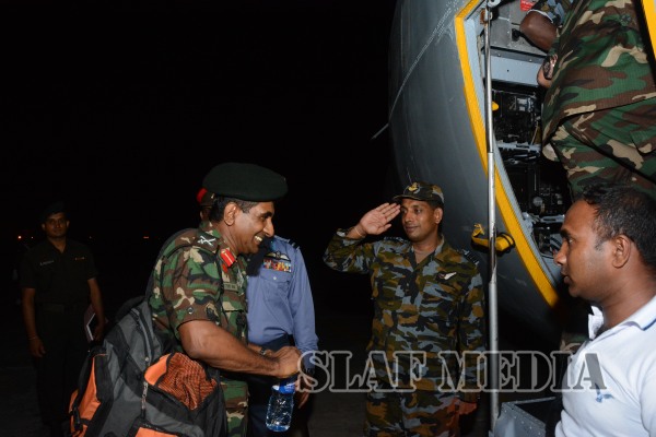 Rescue
& Relief Contingents Fly on SLAF C 130 to Nepal to Assist
Earthquake Victims