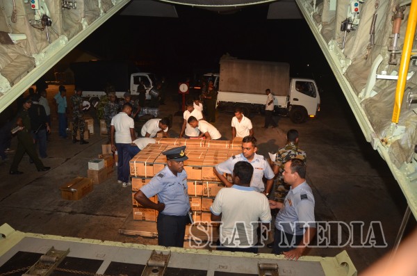 Rescue
& Relief Contingents Fly on SLAF C 130 to Nepal to Assist
Earthquake Victims