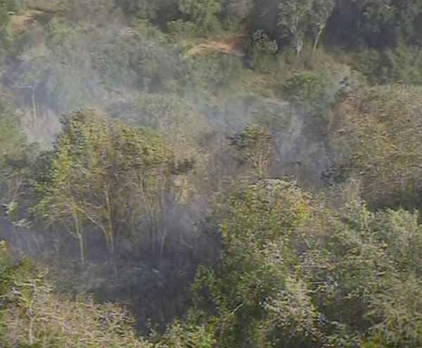 SLAF Fights Forest Fire In Havaeliya (Nuwara Eliya) Using Bell 212