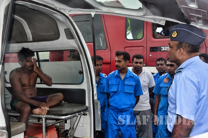 SLAF Rescued Capsized Fishermen in Negombo Pitipana Sea