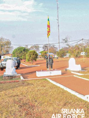 NO. 7 SLAF AVIATION CONTINGENT IN MINUSCA CELEBRATES THE 74TH INDEPENDENCE