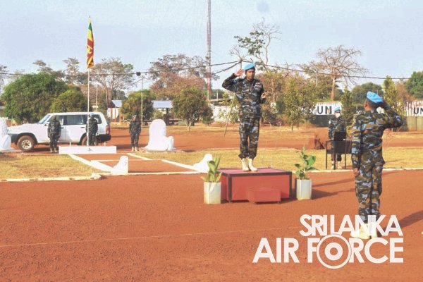 NO. 7 SLAF AVIATION CONTINGENT IN MINUSCA CELEBRATES THE 74TH INDEPENDENCE