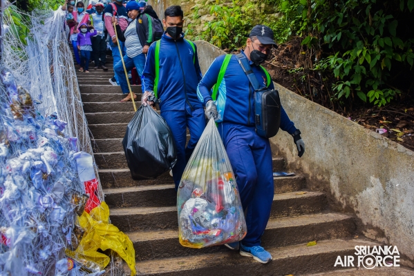 SLAF LAUNCHES 'ANNUAL SRI PADA CLEAN UP MARCH FOR 5TH CONSECUTIVE YEAR