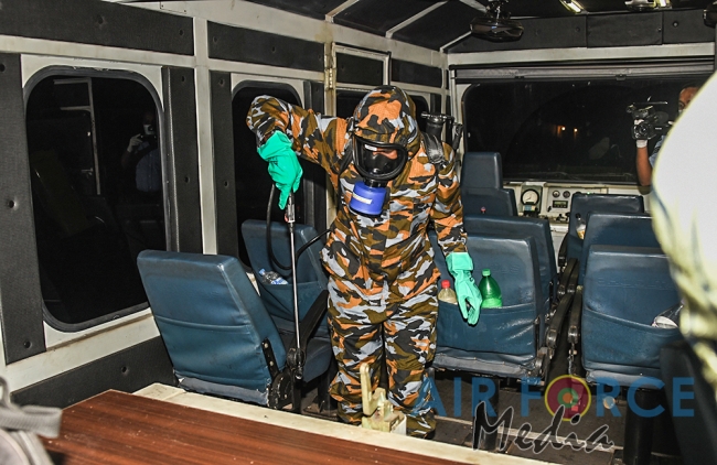 SLAF Disinfects 29 Railway Stations Daily