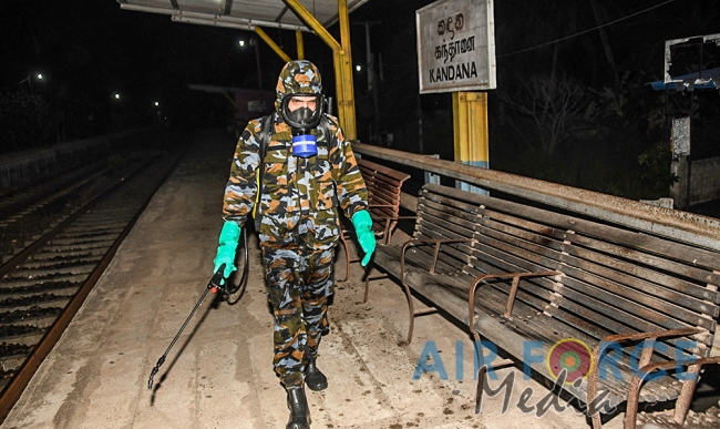 SLAF Disinfects 29 Railway Stations Daily