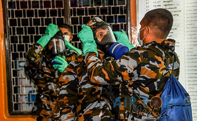 SLAF Disinfects 29 Railway Stations Daily