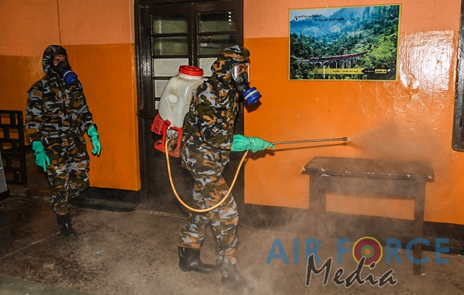 SLAF Disinfects 29 Railway Stations Daily