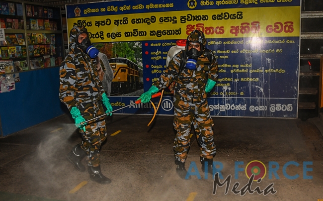 SLAF Disinfects 29 Railway Stations Daily