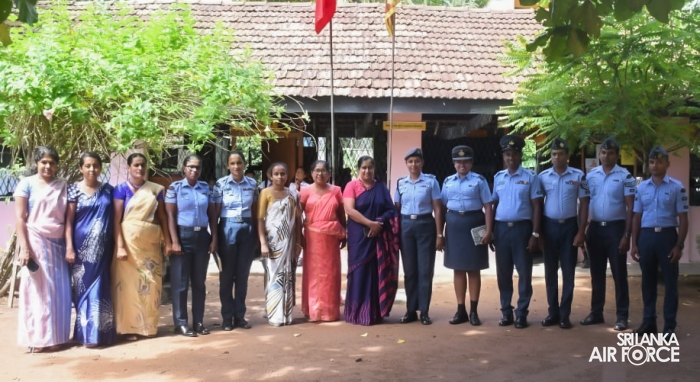 SLAF TRADE TRAINING SCHOOL, EKALA SUCCESSFULLY COMPLETES ‘GUWAN MITHUDAM’ PROJECT AT MINUWANGODA GALLOLUWA ROMAN CATHOLIC PRIMA