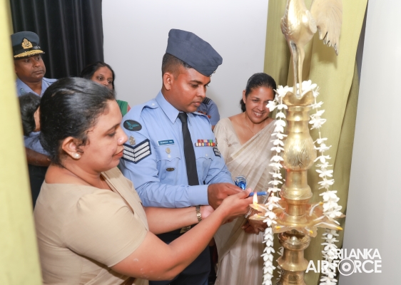 SLAF SEVA VANITHA UNIT HANDS OVER TWO NEWLY CONSTRUCTED HOUSES TO SLAF PERSONNEL