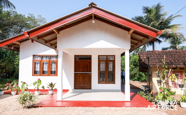 SLAF SEVA VANITHA UNIT HANDS OVER TWO NEWLY CONSTRUCTED HOUSES TO SLAF PERSONNEL