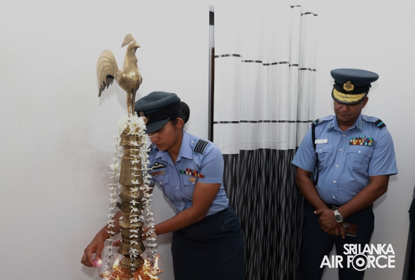 SLAF SEVA VANITHA UNIT HANDS OVER TWO NEWLY CONSTRUCTED HOUSES TO SLAF PERSONNEL