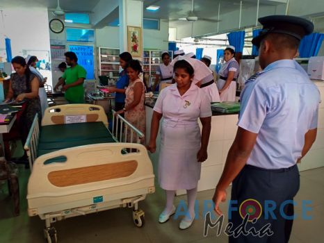 Seva Vanitha Unit of SLAF Station Koggala Donates ICU Bed to Teaching Hospital at Karapitiya.