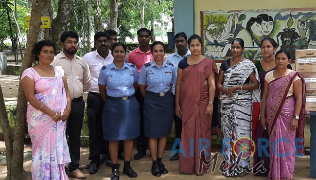 Seva Vanitha Unit SLAF Station Colombo Conducts Book Donation Campaign