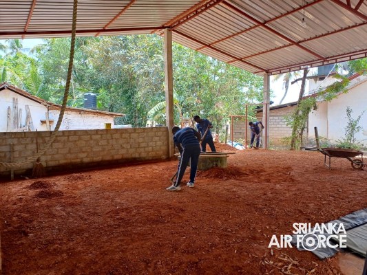 SLAF SEVA VANITHA UNIT RENOVATES GYMNASIUM OF ‘CHALLENGERS' SPORTS CLUB UNDER GUWAN MITHUDAM INITIATIVE