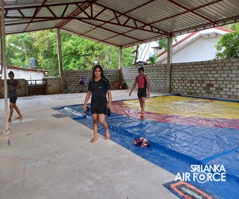 SLAF SEVA VANITHA UNIT RENOVATES GYMNASIUM OF ‘CHALLENGERS' SPORTS CLUB UNDER GUWAN MITHUDAM INITIATIVE