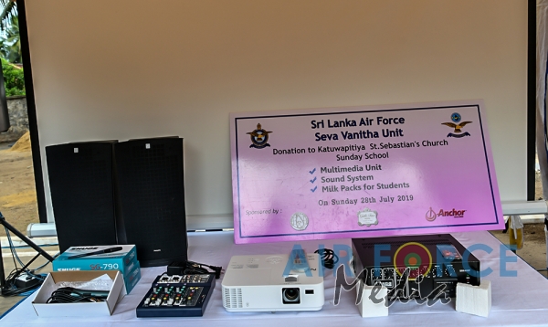 SLAF Seva Vanitha Unit Makes donation to St Sebastian Church Katuwapitiya