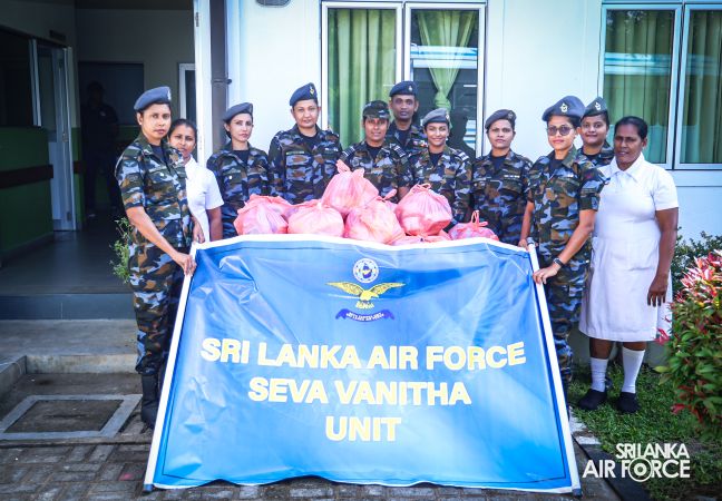 SVU OF SLAF BASE HINGURAKGODA CONDUCTS DONATION PROGRAMME FOR FAMILIES IN NEED