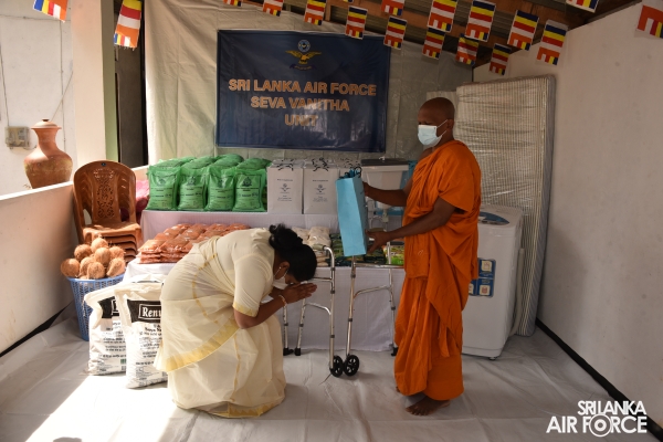 A SPECIAL DONATION PROGRAMME BY SLAF SEVA VANITHA UNIT AT “AMILASIRI GILAN BIKSHU ARAMAYA”