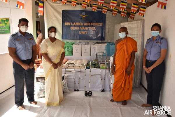 A SPECIAL DONATION PROGRAMME BY SLAF SEVA VANITHA UNIT AT “AMILASIRI GILAN BIKSHU ARAMAYA”