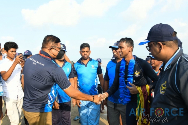 SLAF SWIMMER LEADING AIRCRAFTMAN ROSHAN ABEYSUNDARA BREAKS ASIAN RECORD