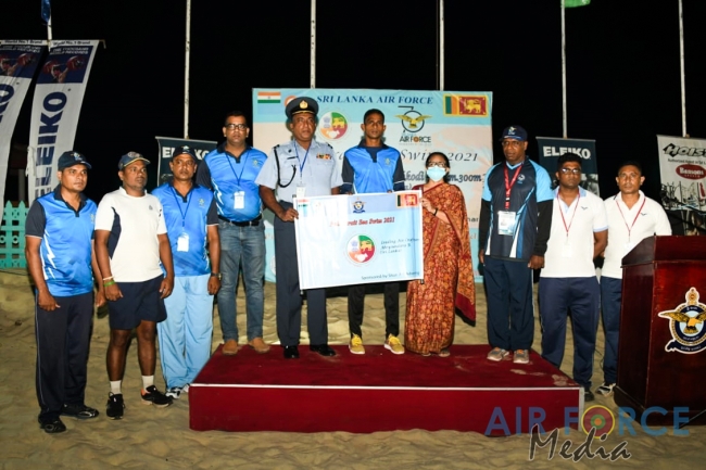 SLAF SWIMMER LEADING AIRCRAFTMAN ROSHAN ABEYSUNDARA BREAKS ASIAN RECORD